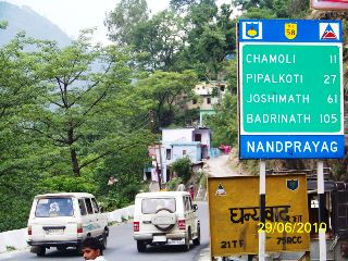 Coming back from badrinath to nandprayag