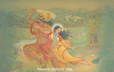 Sita is abducted by Ravana