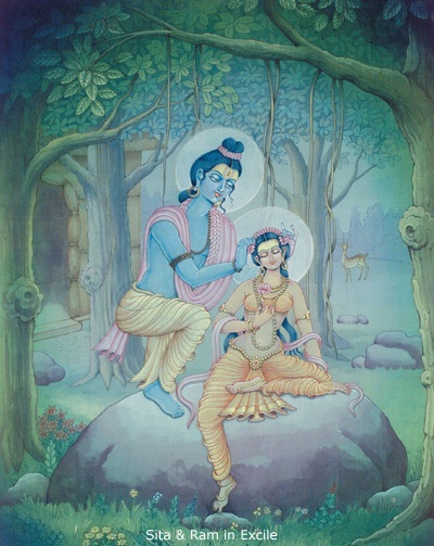 Sita and Ram in the forest